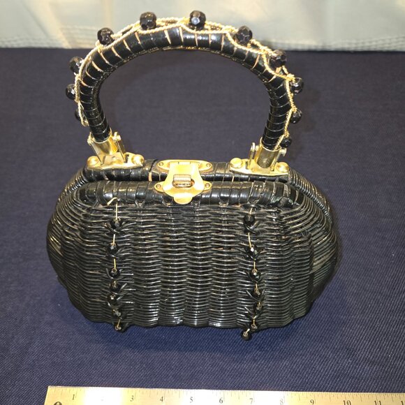 Vintage Wicker Basket Purse - Picture 6 of 6